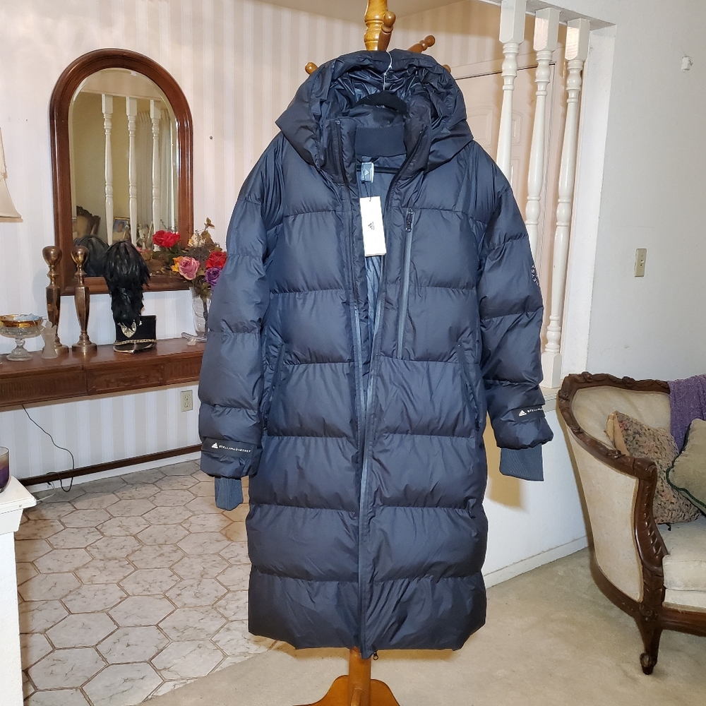 Adidas Stella Mccartney Quilted Long Jacket - Picture 2 of 16